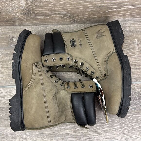 Mack Soft Toe #739720 3M Thinsulate Warm Men’s Sz 10 Leather Lace Up Work Boots - Picture 10 of 13